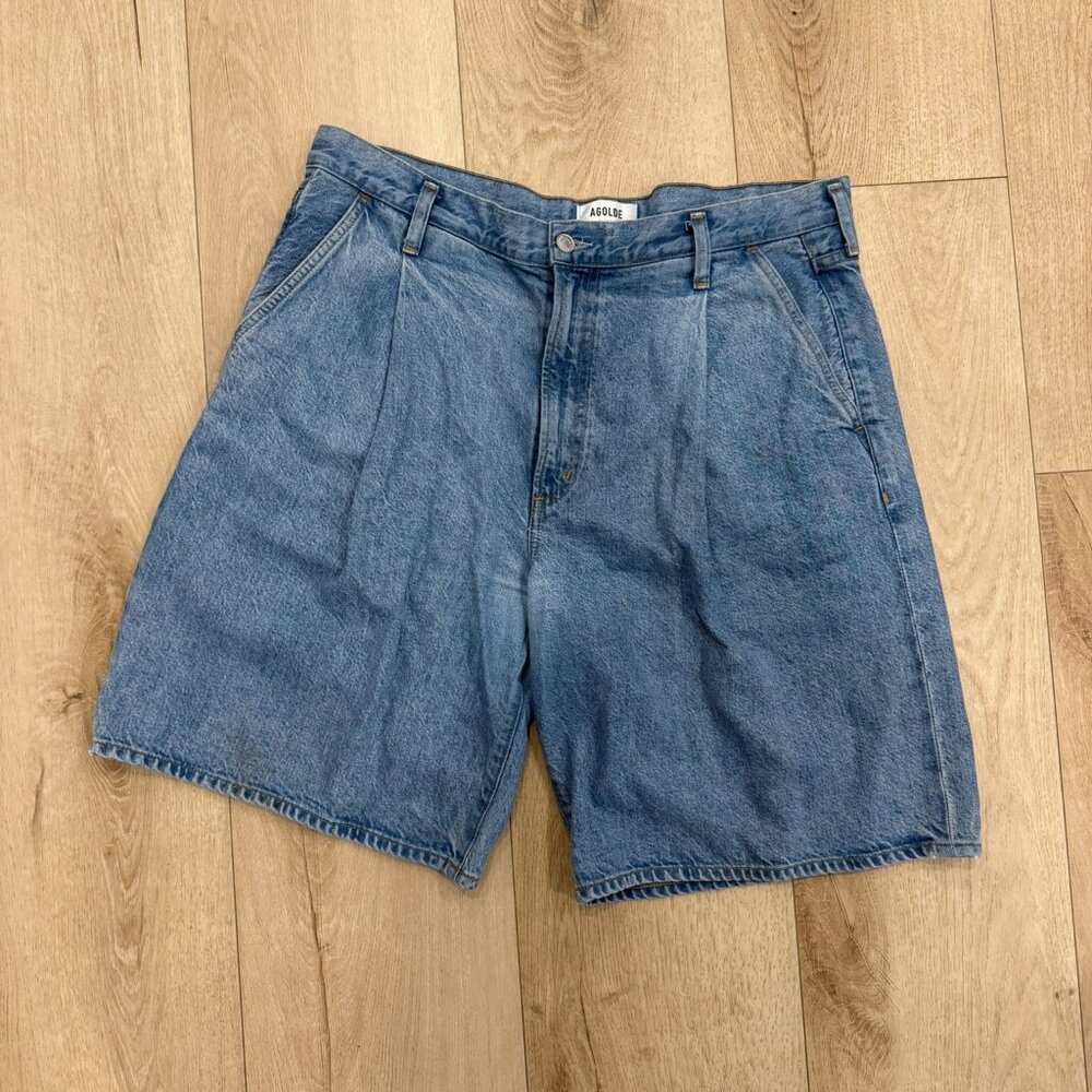 AGOLDE Ellis mid-rise denim Bermuda Short